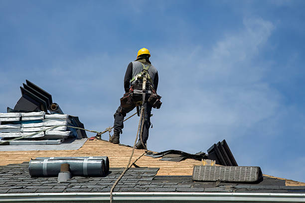 Professional Gutter Installation technician working in Clarkia, ID